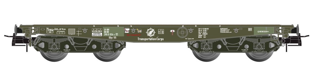 Artitec 20.284.37 - H0 - Schwerlastwagen SSy55, USATC, Ep. IV - Wagen 3